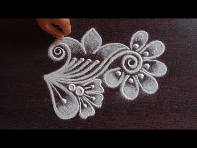 daily use rangoli | rangoli | rangoli design | muggulu | freehand rangoli | rangoli kolam | रांगोळी