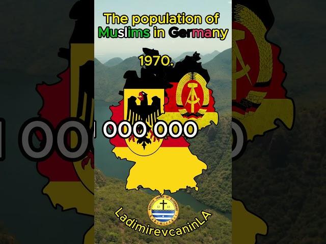 The population of Muslims in Germany #germany #muslim #islam #history #population