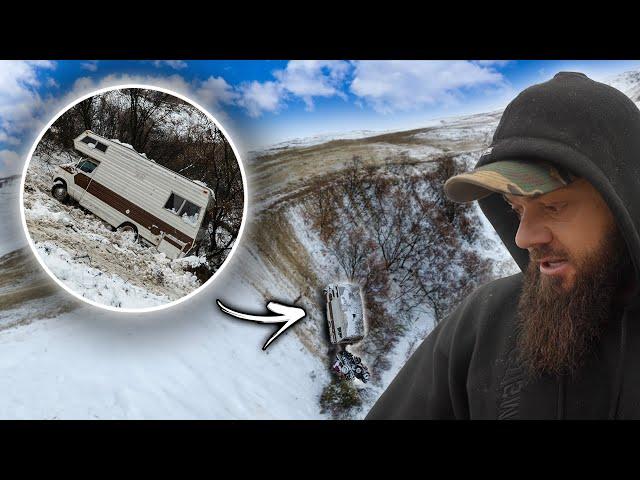 Man Living In RV Falls Off Cliff Side!