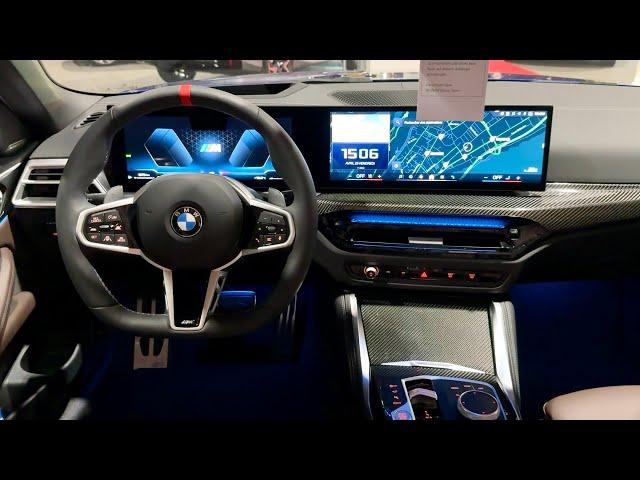 BMW 4 Series FACELIFT 2024 - INTERIOR details, NEW AMBIENT lights & new STEERING WHEEL