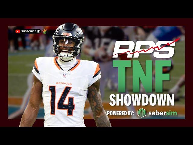 NFL DFS Lineup Builder | WEEK 16 | 12/19 - TNF SaberSim Preview