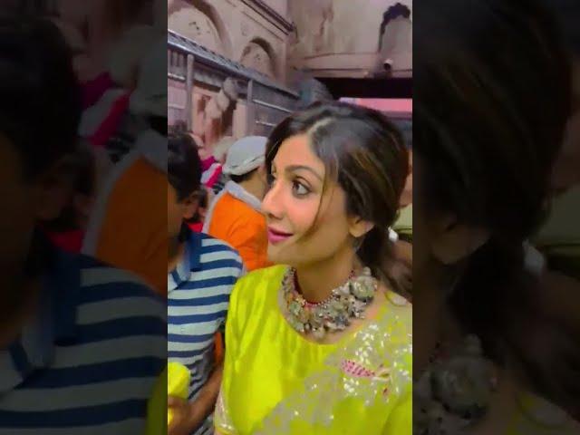 Shilpa Shetty in Banke bihari Mandir #shorts#