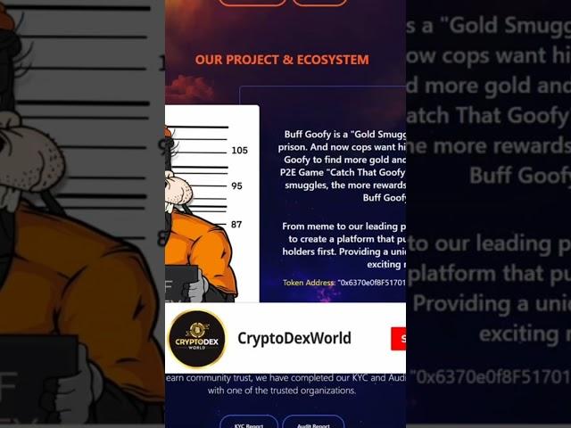 CryptoDexWorld BuffGoofy Review #shorts #crypto #memecrypto