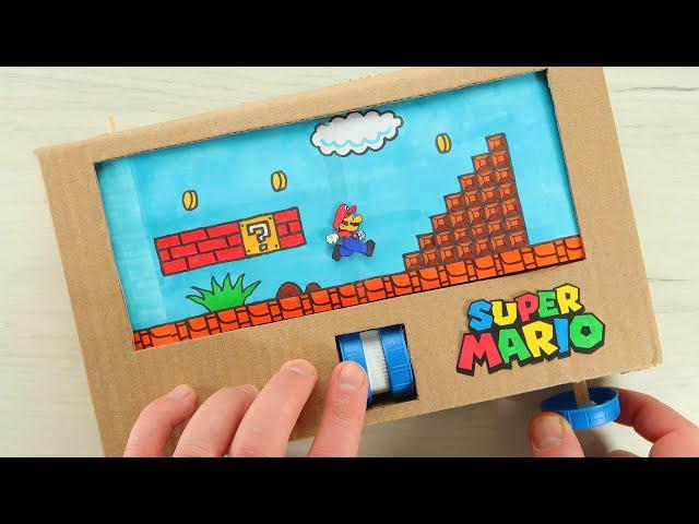 How to make Super Mario Game from cardboard. No electronic components required! Anyone can make!