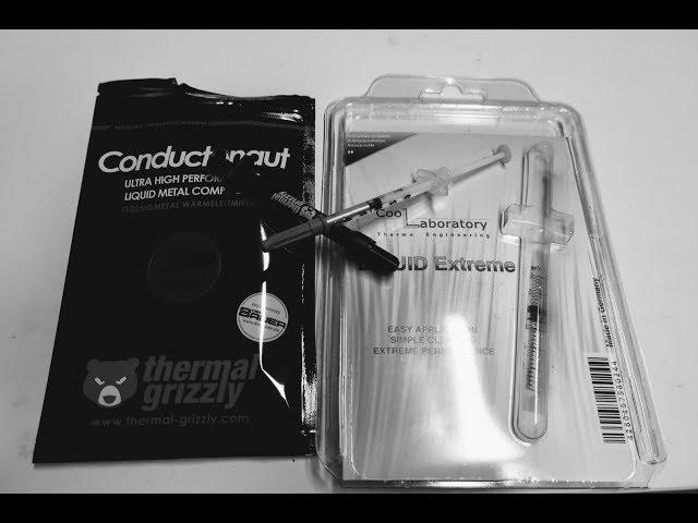 Liquid Metal Showdown: Coolaboratory Liquid Extreme VS Thermal Grizzly Conductonaut