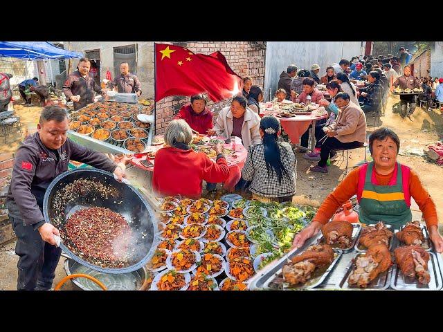 Rural banquet in Kaifeng, China, 260 yuan for 16 dishes and 2 soups, super low price, delicious food