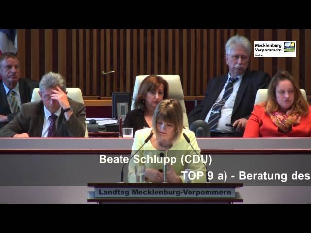 29.05.2013, Beate Schlupp, CDU-Fraktion, zur Debatte um Waldtausch im Landtag MV