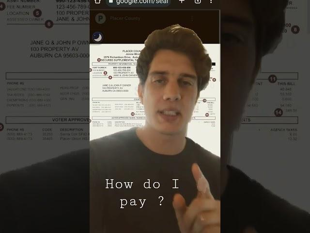 How do I pay!? - Supplemental Property Tax - Real Estate - First Time Home Buyer Home owner