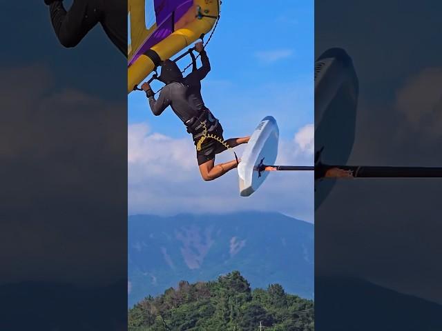 윙포일 서핑 점프 슬로우 모션 | 전남 광양 서핑 투어 | wingfoil jump slow motion