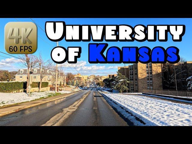 Driving Around the KU Campus & Downtown Lawrence, Kansas in 4k Video