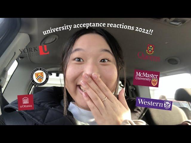 canadian university acceptance reactions!!!! 2022 :)))