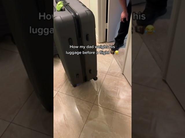 HOW TO: Weigh your luggage before a flight ️ #shorts #mitu #vacation