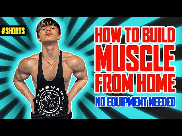 How To Build Muscle From Home | No Equipment Needed