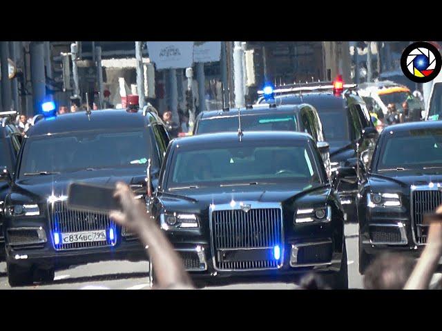 Russian President Vladimir Putin's Motorcade Arrives in Geneva to meet Joe Biden