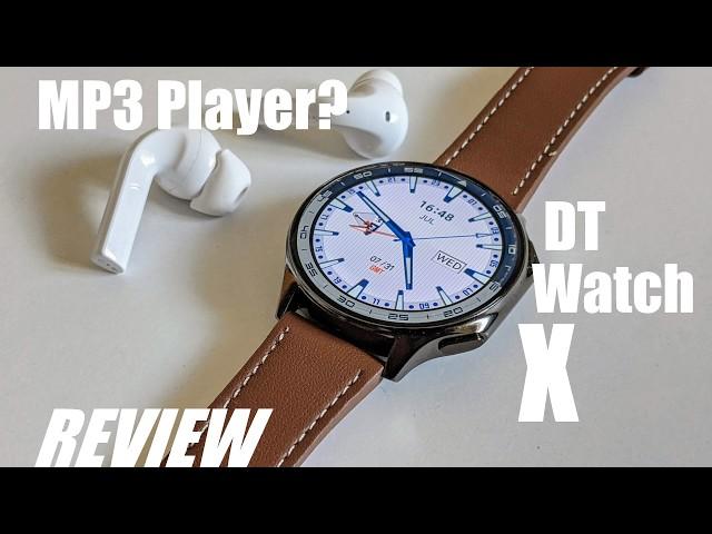 REVIEW: DT Watch X - Cool $40 Smartwatch MP3 Player - AMOLED Display | 4GB Storage | MP4 Player?