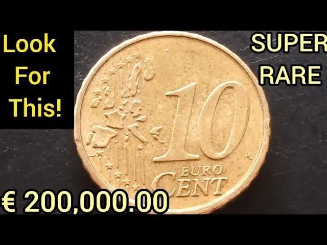 the most VALUABLE  € 200,000.00 "PCcoinstar" ULTRA Rare Error COIN 10 Cent EURO Worth Big MONEY