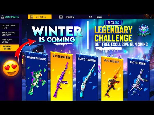 Winterland  Event Free Fire 2024 | Free Fire New Event | Ff New Event Today | Upcoming new event ff