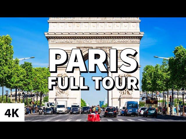 A Tour of Beautiful PARIS, France (4K)