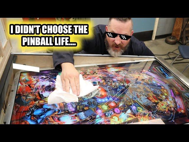 How to install pinball glass