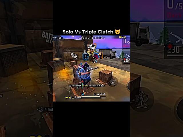 Solo vs Squad Clutch  #freefire #tondegamer #youtubeshorts #shorts #shortsvideo #shortsfeed #short