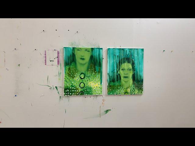 Watch me painting: session 015, part 01 | figurative abstract art | Bartosz Beda