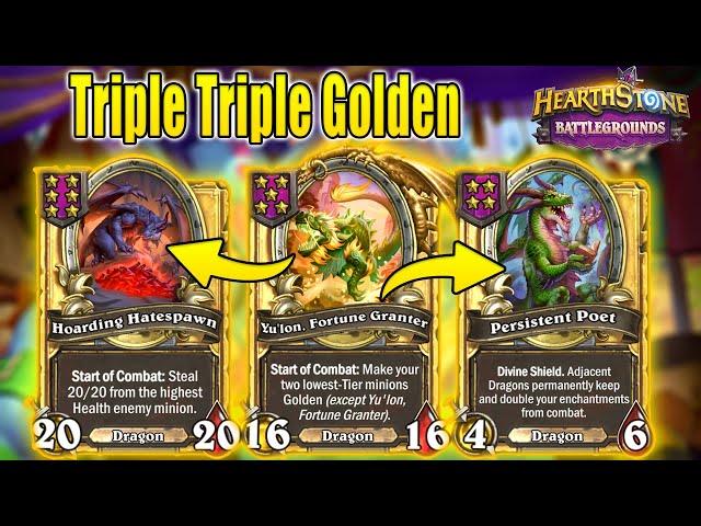 Instantly Triple Triple Golden Dragons Build | Christian Hearthstone Battlegrounds