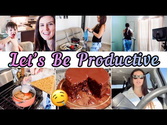 PRODUCTIVE DITL | RUNNING BORING ERRANDS, AMAZING CAKE & TRYING NEW STUFF!  MOM OF 4 VLOG