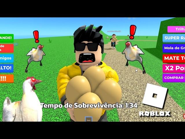 ROBLOX, ROUBE OS OVOS E FUJA DA GALINHA, Chicken, ESCAPE DA GALINHA MALUCA NO LABIRINTO do roblox