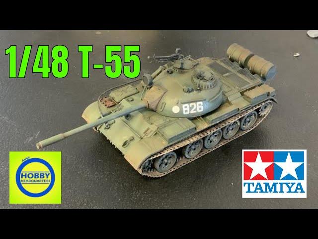 Building the New Tamiya 1/48 T55  Russian tank, Nuremberg Toy show