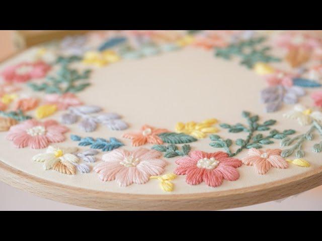 Happy summer, embroidery tutorial for beginners