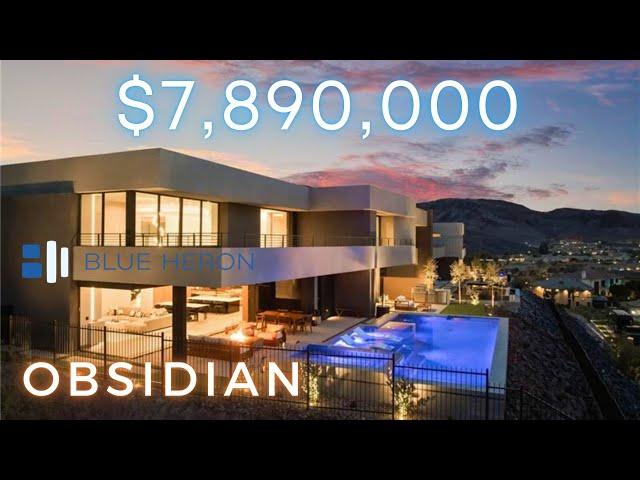 Touring an EPIC $7.9M Blue Heron Luxury Home with Gorgeous Strip Views in Roma Hills, Henderson, NV