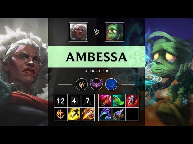 Ambessa Jungle vs Amumu: Godlike - EUW Master Patch 14.24