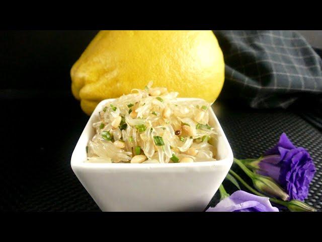 Pomelo salad on the festive table! Surprise your guests!