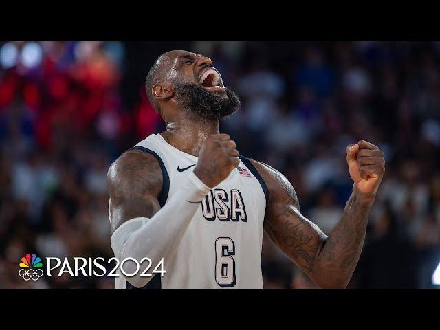 LeBron James’ TOP highlights from Paris Olympics basketball competition | NBC Sports