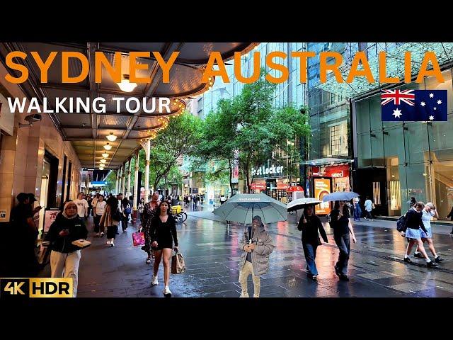 Sydney Australia Virtual Walking Tour - Downtown Sydney | 4K HDR