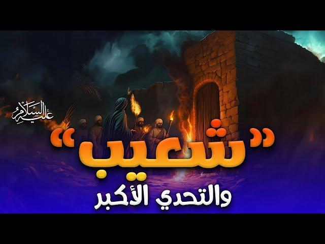 ظهر سيدنا شعيب مع قوم يقومون بالغش والاستيلاء علي حقوق الناس فكانت مهمة شاقة