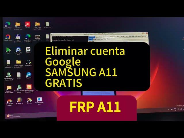 FRP SALSUNG A11 - Eliminar cuenta Google