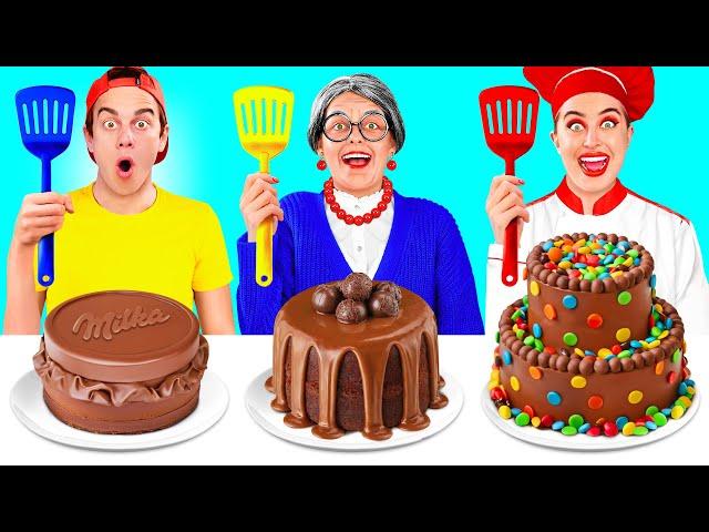 Me vs Grandma Cooking Challenge | Awesome Kitchen Hacks by BaRaDa Challenge