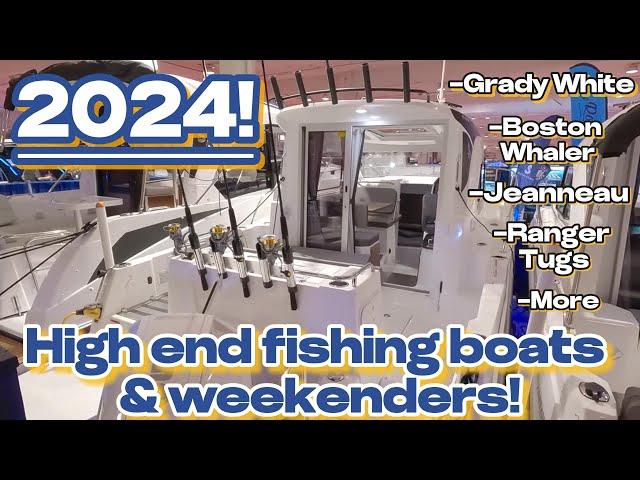 HIGH END FISHING BOATS & WEEKENDERS! #gradywhite #bostonwhaler #rangertugs #jeanneau #pursuit