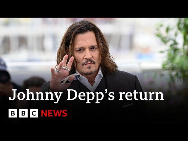 Johnny Depp discusses return to cinema after Amber Heard court case - BBC News