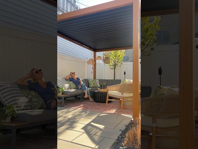 Creating A Dreamy Outdoor Space Under Our Backyard Pergola #backyard #outdoorliving