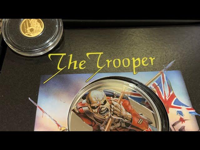 Iron Maiden The Trooper 1 oz Silver Coin and shoutout to @CashMoney007 #ironmaiden #silver #wooooo