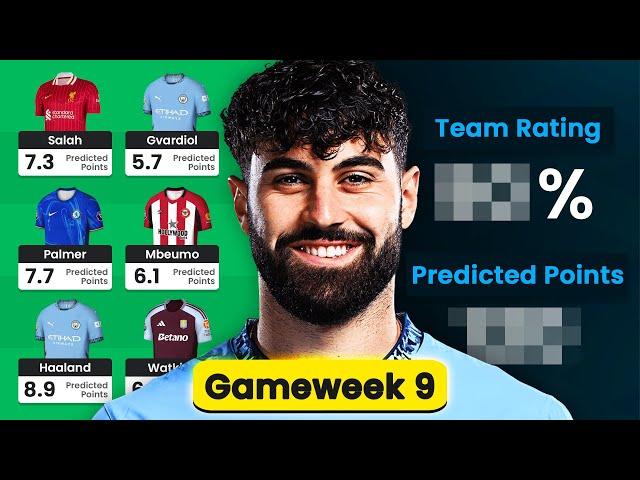 BEST GW9 FPL PLAYERS! | TOP 10 TRANSFER TARGETS | AI TEAM REVEAL | Fantasy Premier League 2024/2025