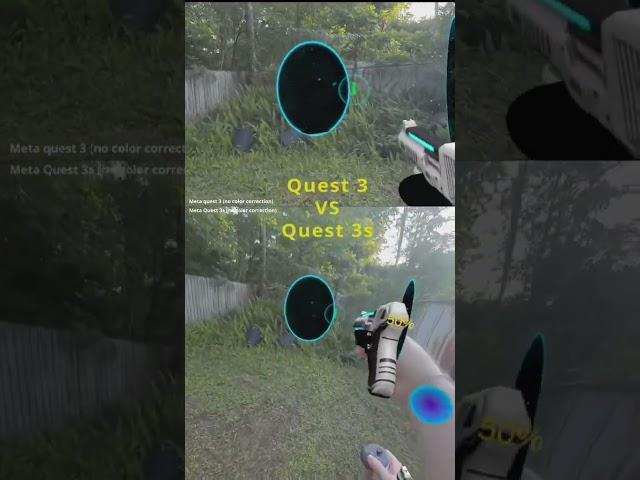 Quest 3 vs Quest 3s Visual test. Game shown: Quantum Strike #quest3s #metaquest #vr #ar #gaming