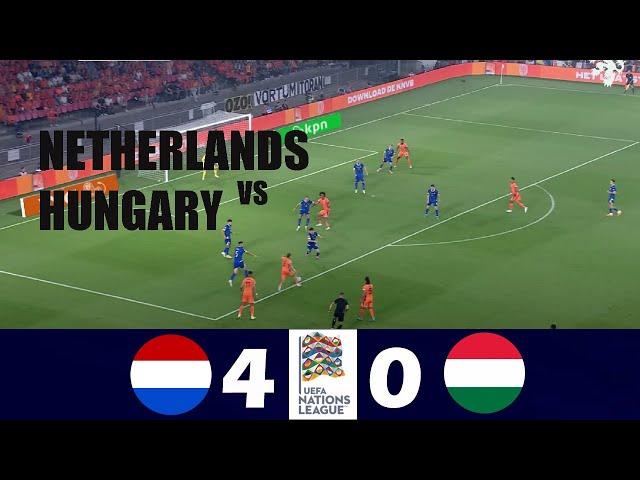 Netherlands vs Hungary 4-0 | 2024 Nations League | Match Highlights