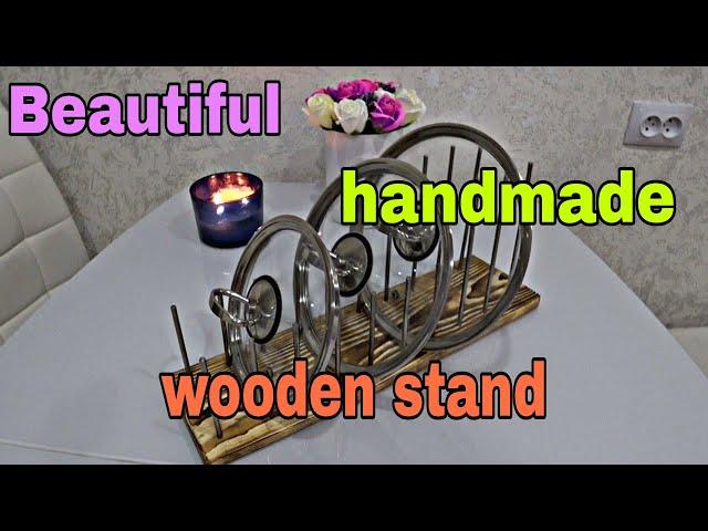 Diy. Beautiful wooden stand with your own hands. Diy.