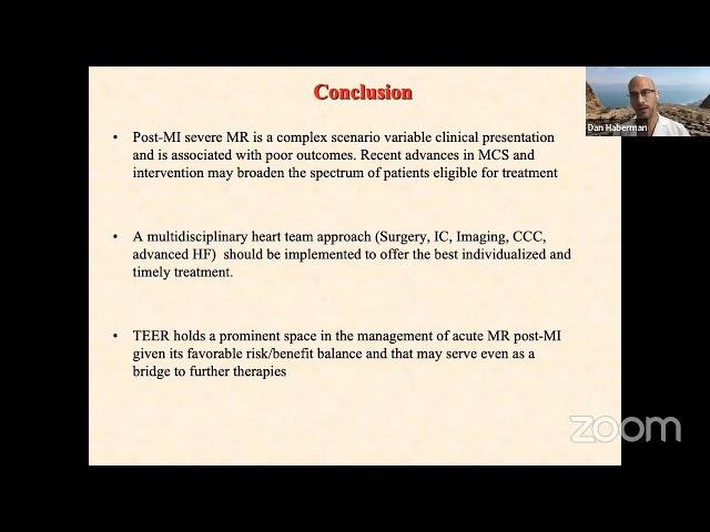 Management of Severe Mitral Regurgitation in Patients With Acute Myocardial Infarction