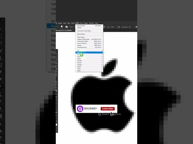 How fix pixelated single color icon and logos in Photoshop   Short trick