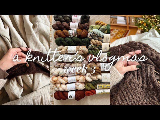 knitting the lana vest and a skirt no1 & secret santa • a knitter‘s vlogmas by marlene knits, week 3