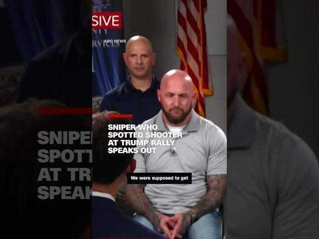 Sniper who spotted shooter at Trump rally speaks out